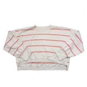 By Together Cream and Pink Striped Sweater